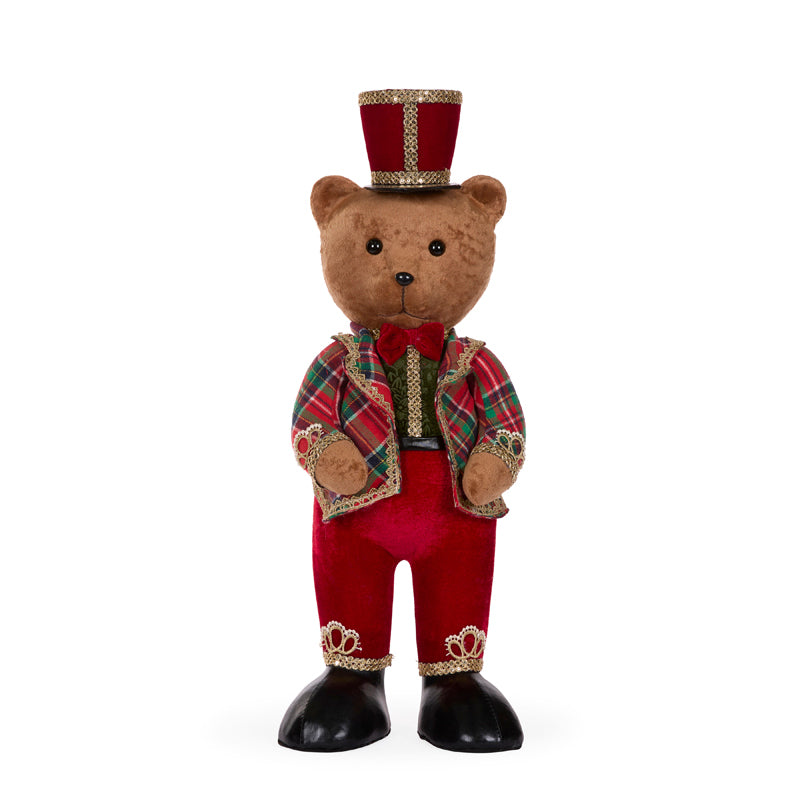 Traditional Red Tartan Mr Bear