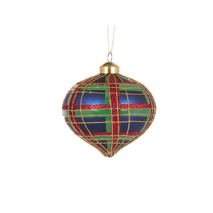 Royal Tartan Onion Bauble