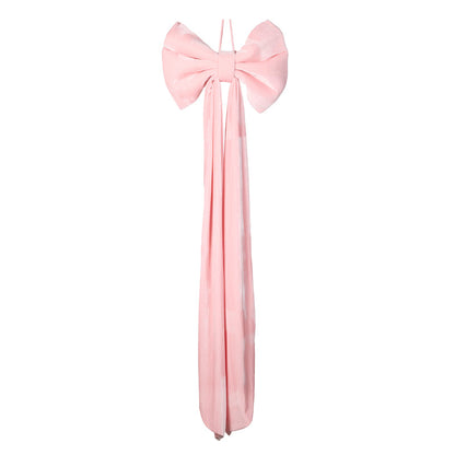 Pink Velvet Bow Topper