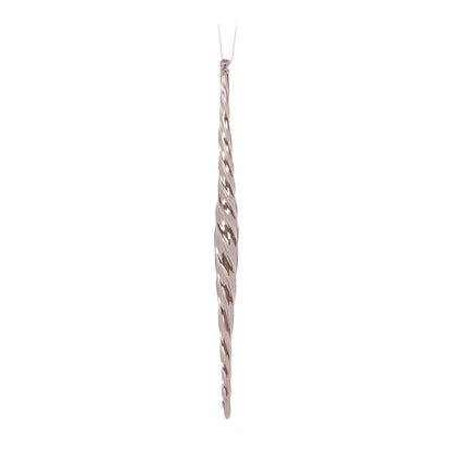 High Shine Silver Twist Finial