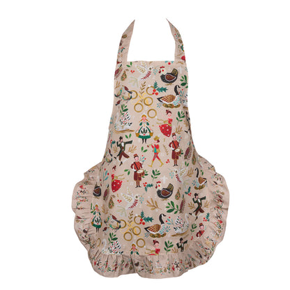 12 Days Of Christmas Cotton Apron