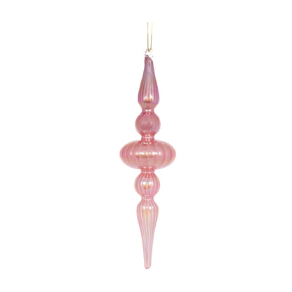 Irridescent Pink Finial