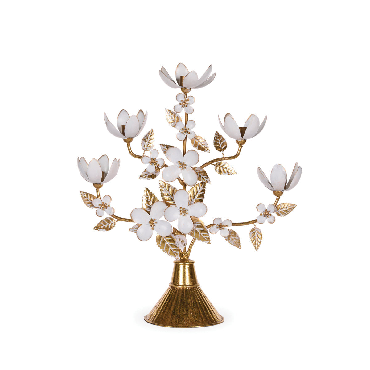Cotton Flower Candelabra