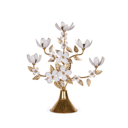 Cotton Flower Candelabra