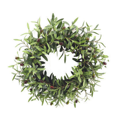 60cm Luxe Olive Foliage Wreath