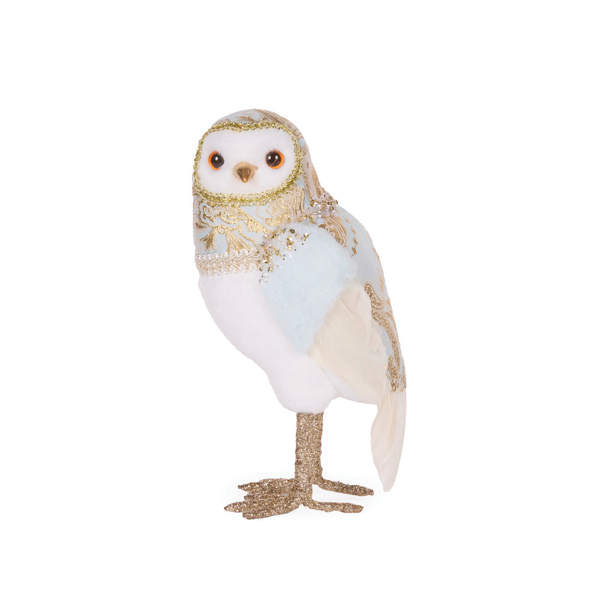 25cm Exquisite Blue Jacquard Owl