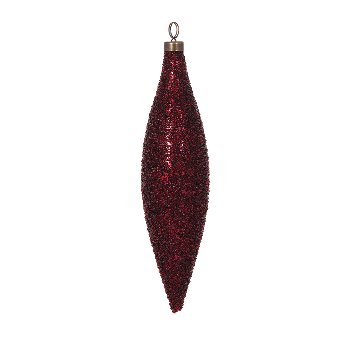 BURGUNDY CAVIAR LONG DROP