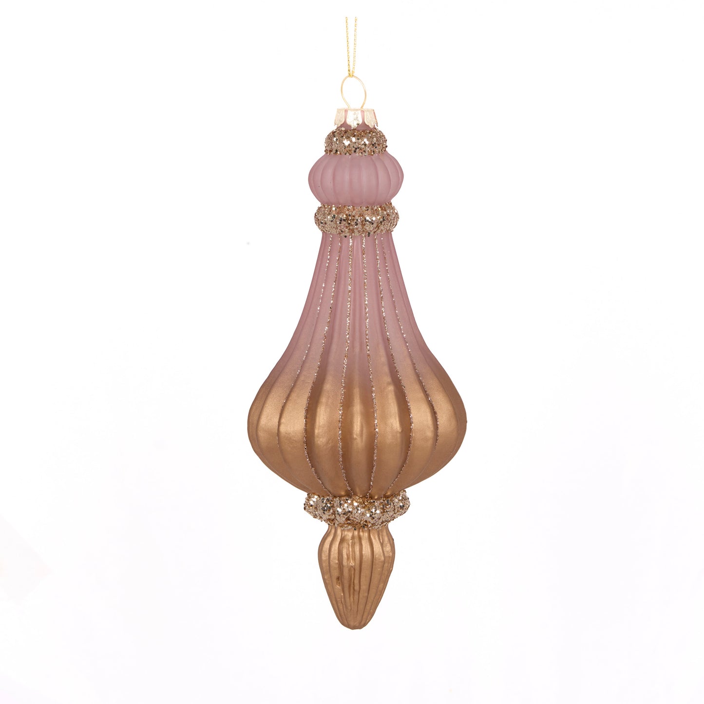 Glass Chandelier Finial Brown