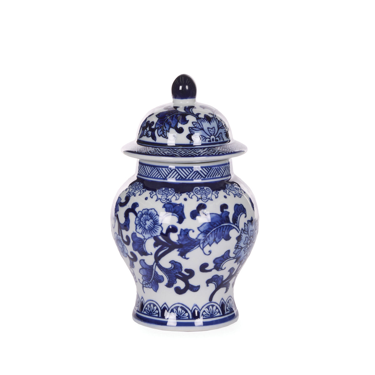 21.6 CM FLORAL CHINOISERIE JAR