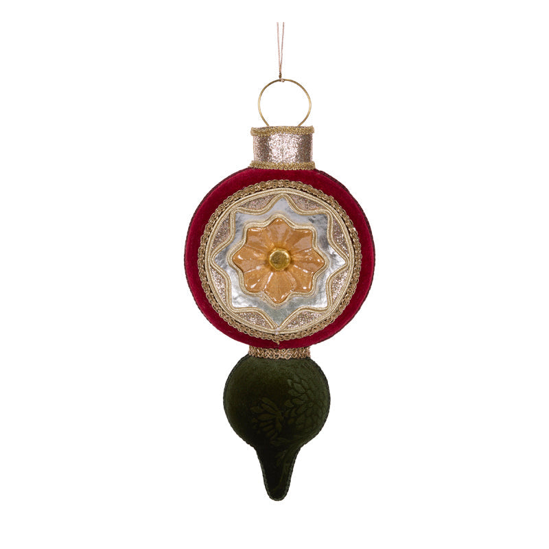 41cm Red Velvet Reflector Finial
