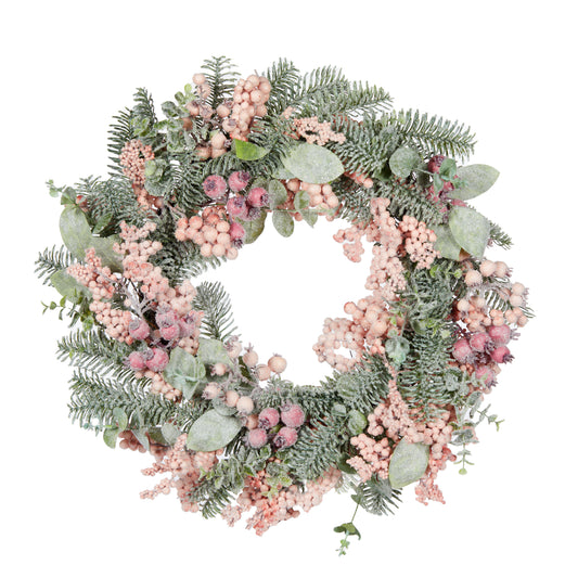 Luxe Pink Cedar Wreath