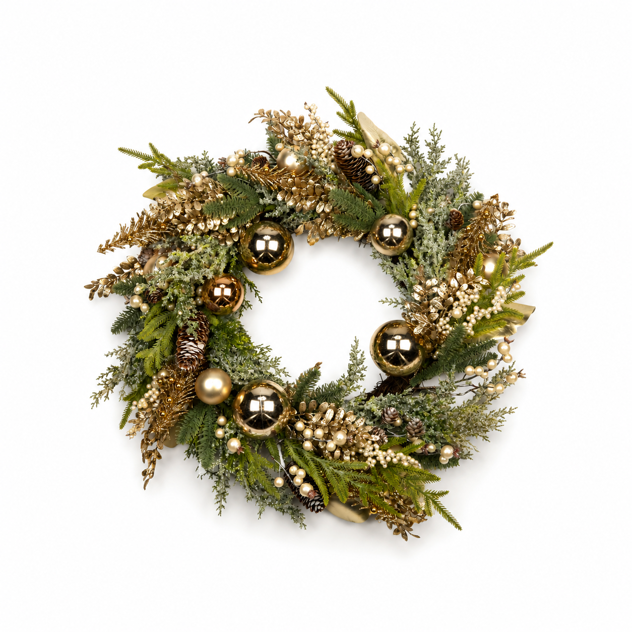 Champagne Berry Bauble Wreath
