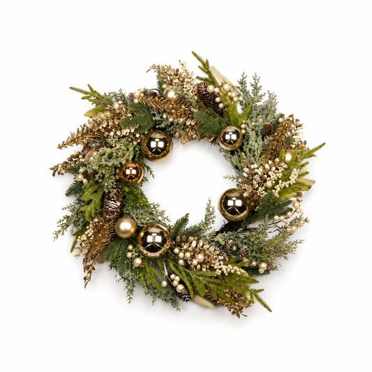 Champagne Berry Bauble Wreath