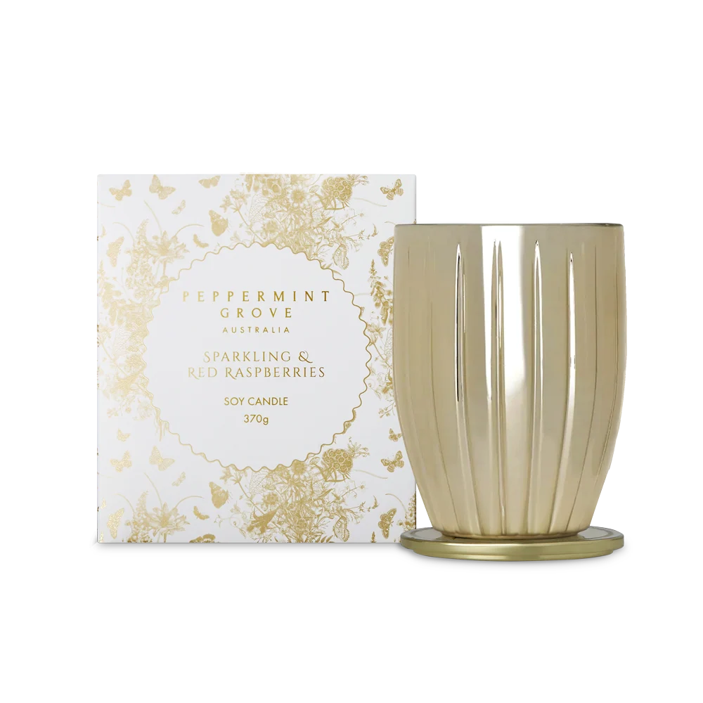 Sparkling & Red Raspberries Candle 370g