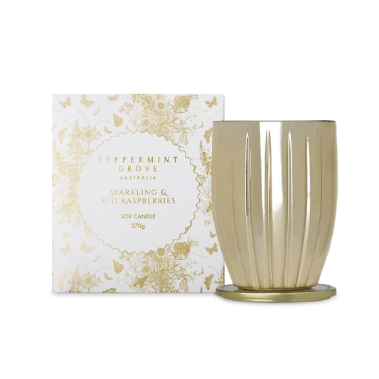 Sparkling & Red Raspberries Candle 370g