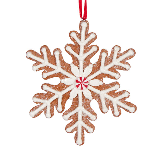 Snowflake Gingerbread Star Hanging