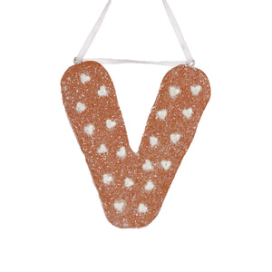 Gingerbread Alphabet - Letter V