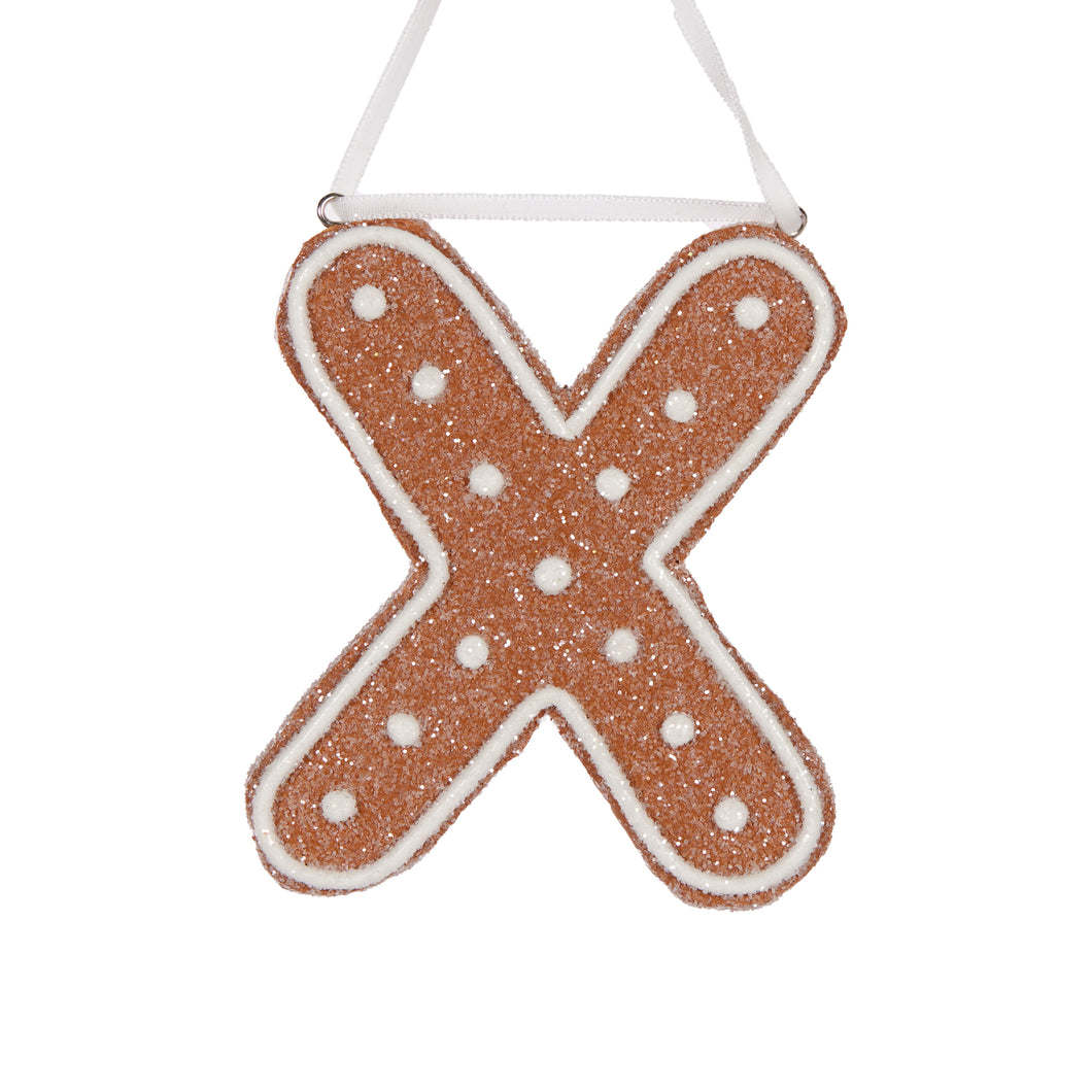 Gingerbread Alphabet - Letter X