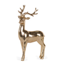 Load image into Gallery viewer, Metallic Gold Reindeer Standing

