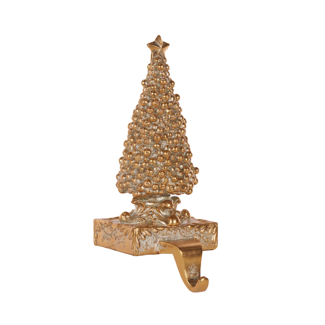 Imperial Gold Tree Stocking Holder