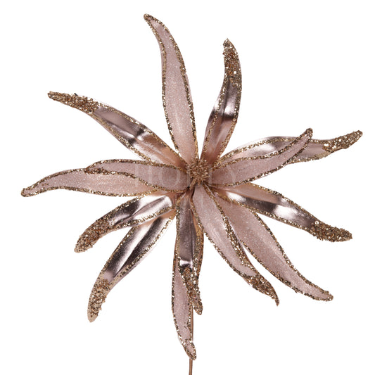 Rose Gold Starburst Flower