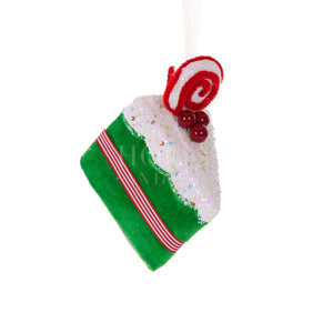 Green Peppermint Cake Slice Hanging
