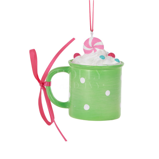 Vintage Cocoa Mug - Green