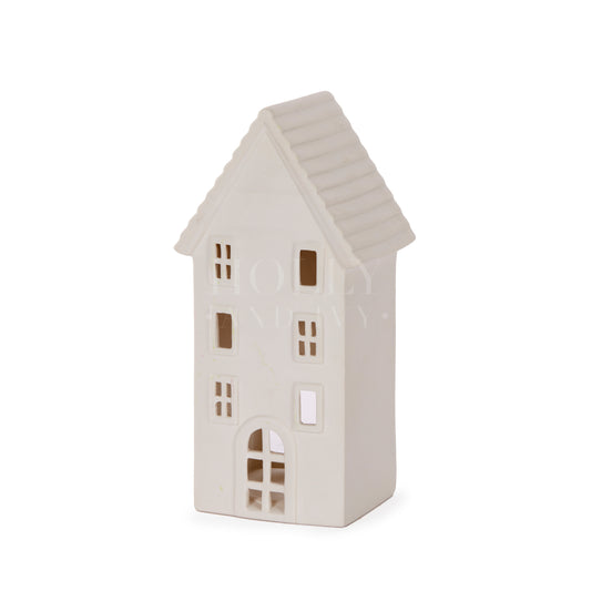 Porcelain Townhouse T/Light Holder