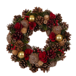 34 Cm Traditional Festive Wreath
