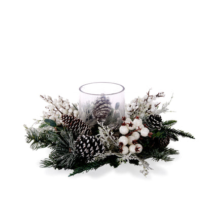 Winter Berry Candle Holder