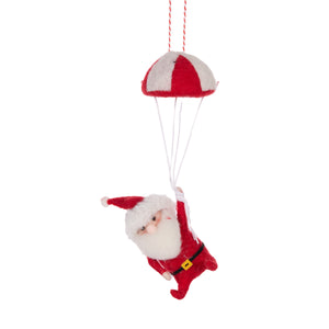 Wool Santa With Parachute