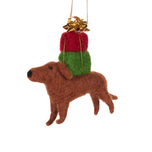 Load image into Gallery viewer, Wool Dachshund With Gifts
