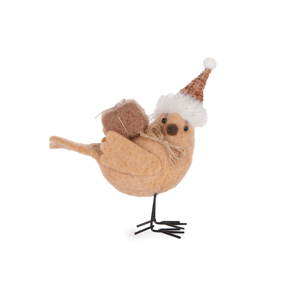 Wool Natural Bird With Gift