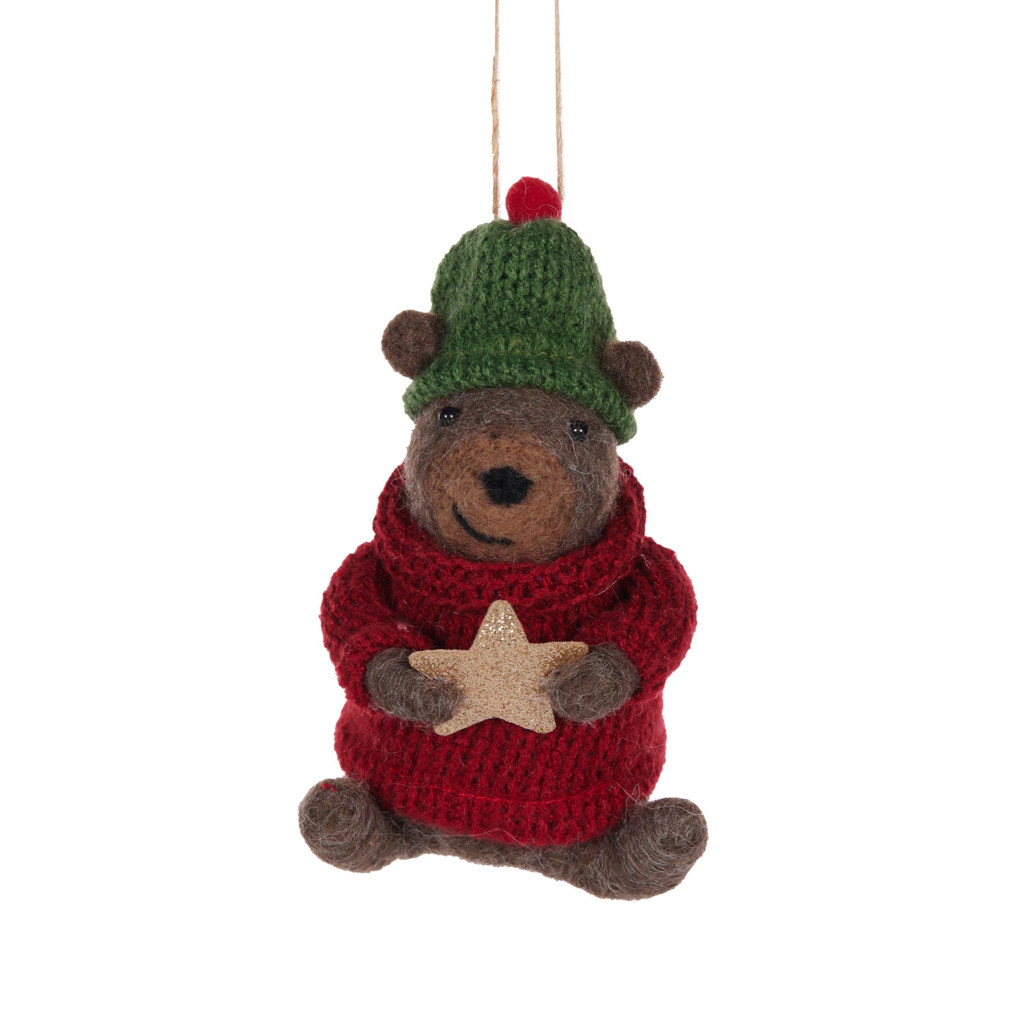 Wool Bear With Beanie