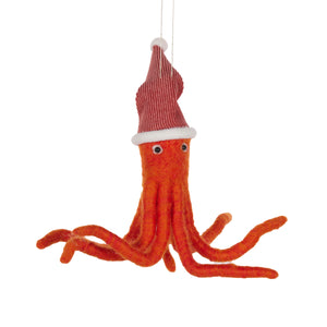 Wool Octopus With Hat