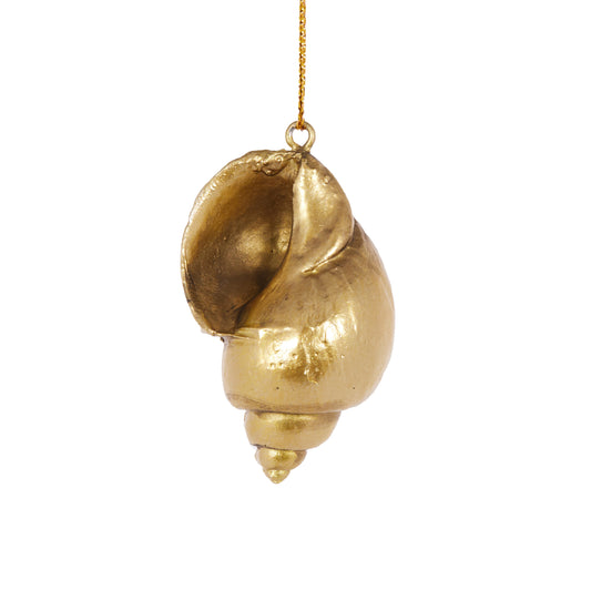 Gold Hermit Shell Ornament