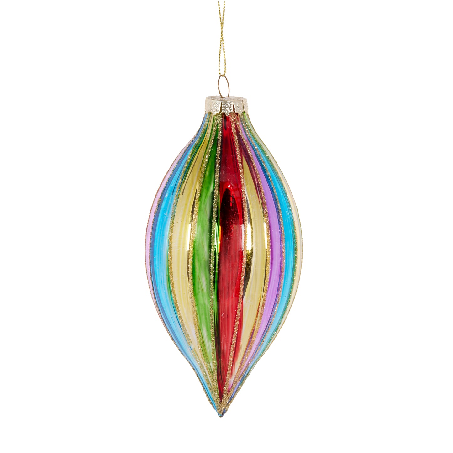 Retro Coloured Drop Bauble