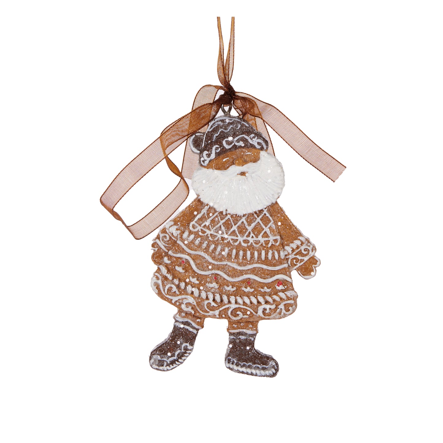 Piped Gingerbread Santa Hanging