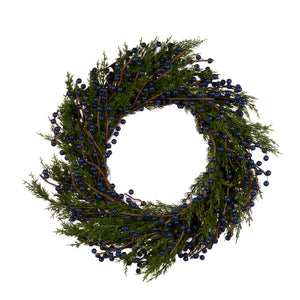 Foliage And Blueberry Wreath