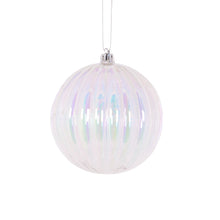 Load image into Gallery viewer, 10Cm Ribbed Iridescent Bauble
