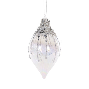 Silver Jewel Drop Bauble Hanging