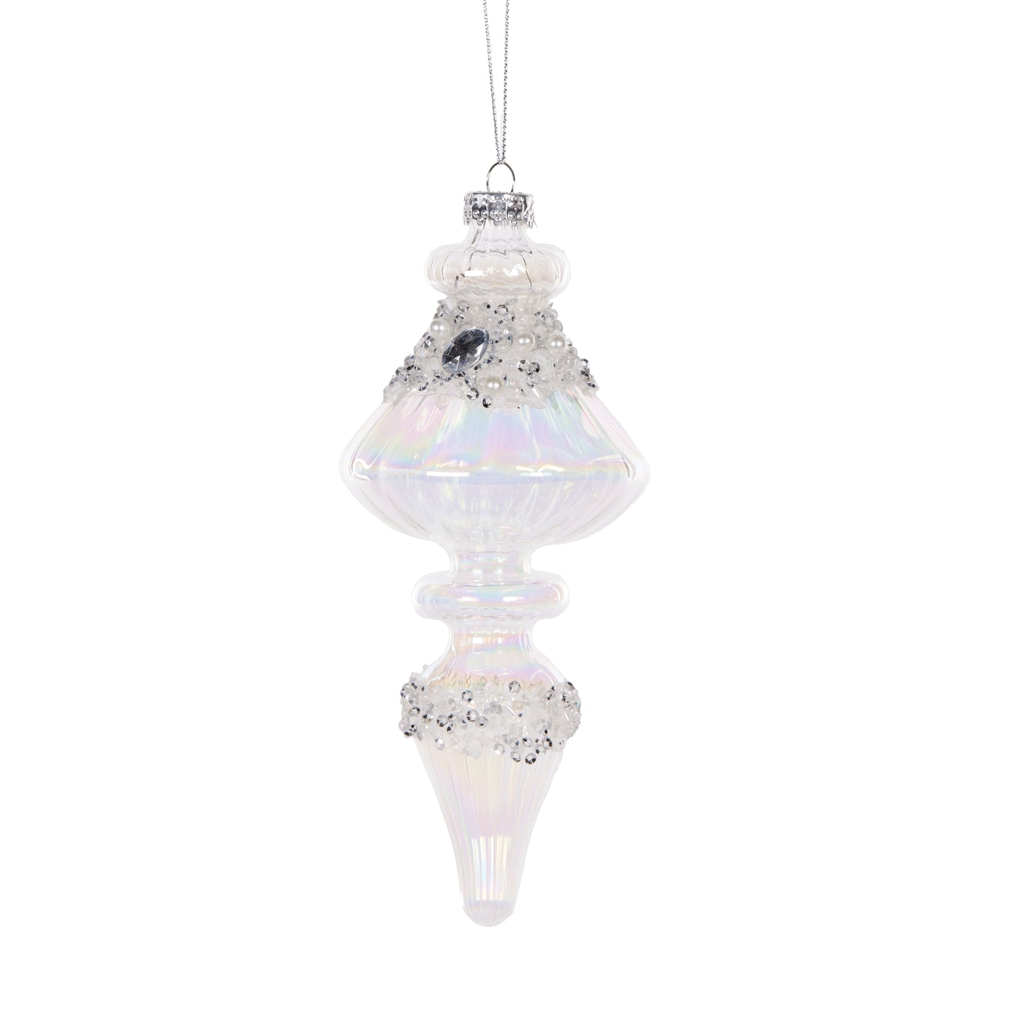 17.5Cm Cut Jewel Finial Hanging