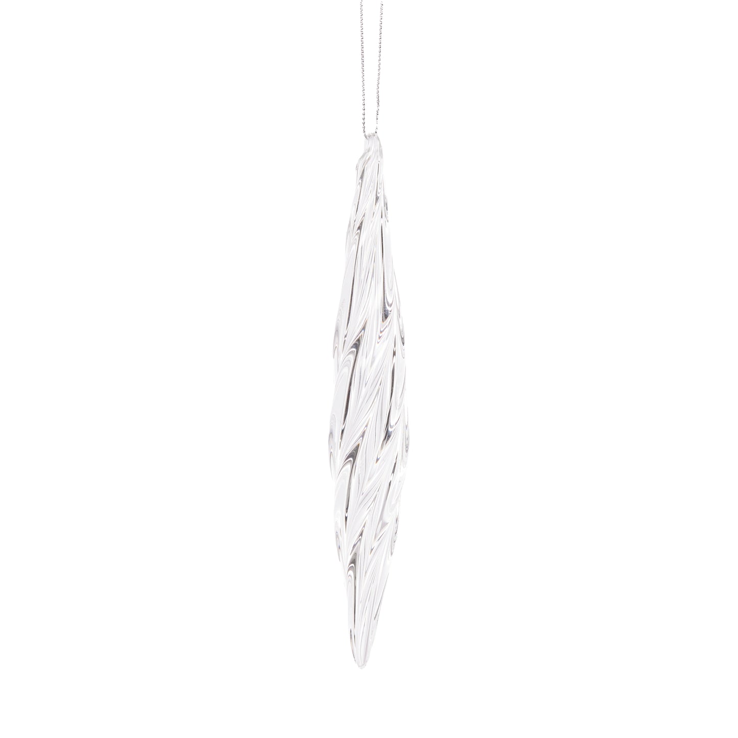 Glass Twist Finial Hanging