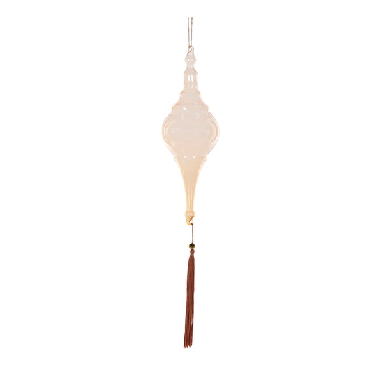 60Cm Smokey Amber Finial With Tassel