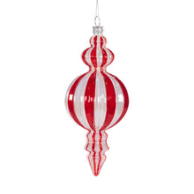 Load image into Gallery viewer, Peppermint Stripe Finial Hanging
