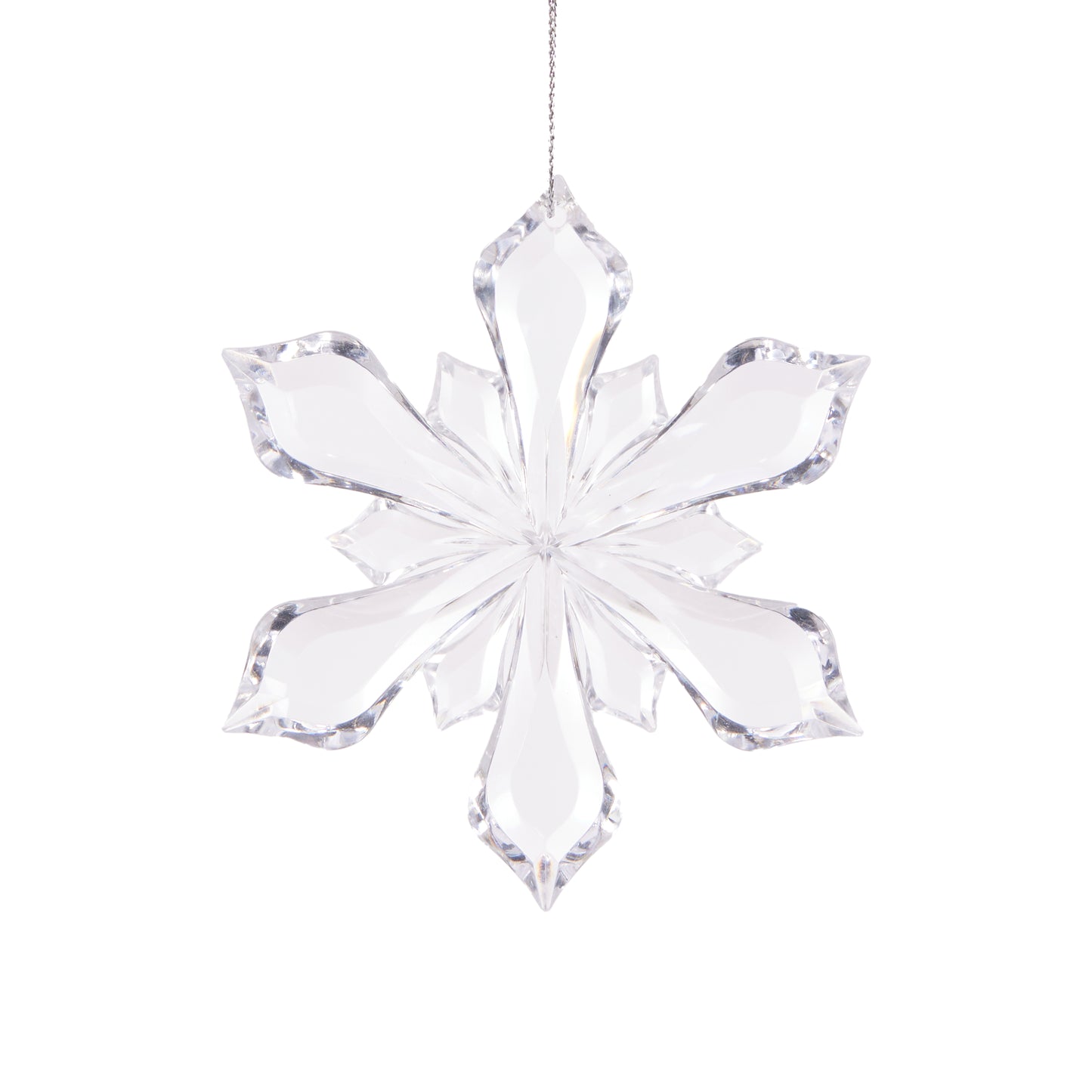 Clear Snowflake Hanging