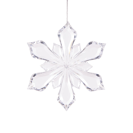 Clear Snowflake Hanging