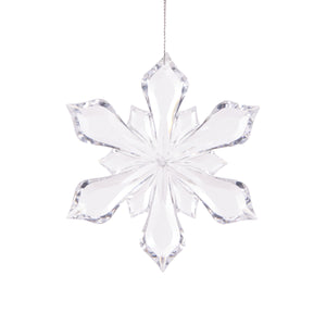 Clear Snowflake Hanging