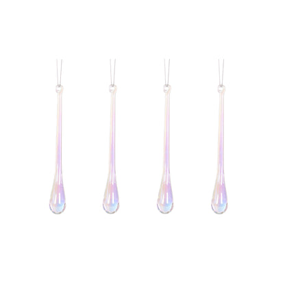 4 Pack Iridescent Icycle Drops