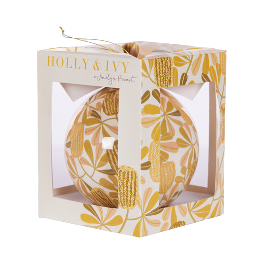 12Cm Artist Bauble - Summer Banksia